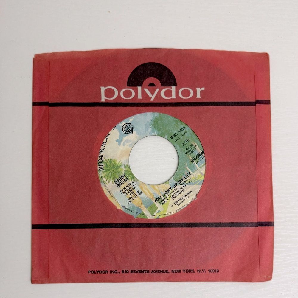 Debby Boone “You Light Up My Life” Polydor Vinyl Record in Red Sleeve